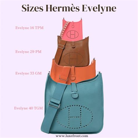 hermes evelyne large size|Hermes evelyne size chart.